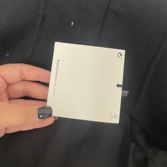 Massimo Dutti Womens Mini Dress Small Black Beaded Semi Prom 9210/954 NWT - Picture 6 of 16